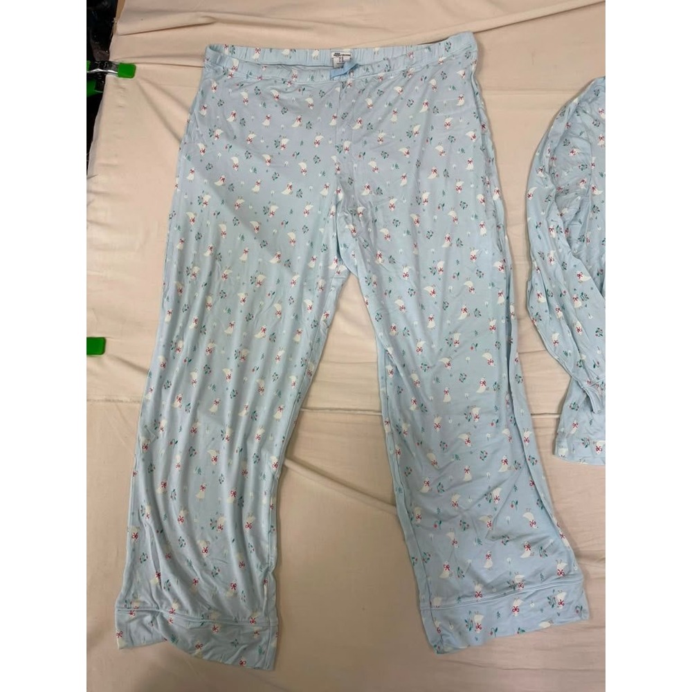 Amazon Essentials x Sofia Grainge Blue Goose Print Pajama Set XL Long Sleeve PJ